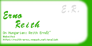 erno reith business card